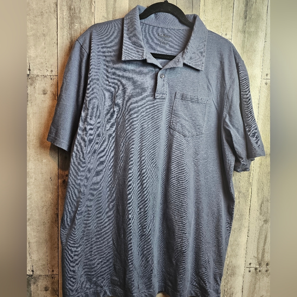 L.L. Bean Men's Gray Polo Shirt